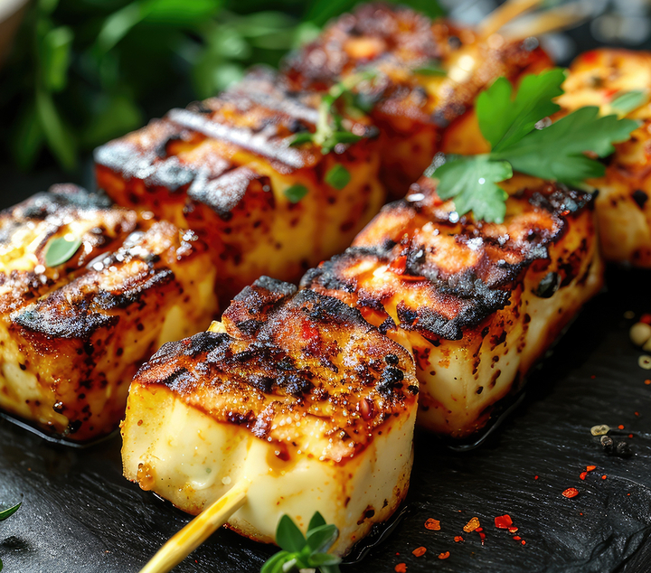 Peri-Peri Halloumi Skewers